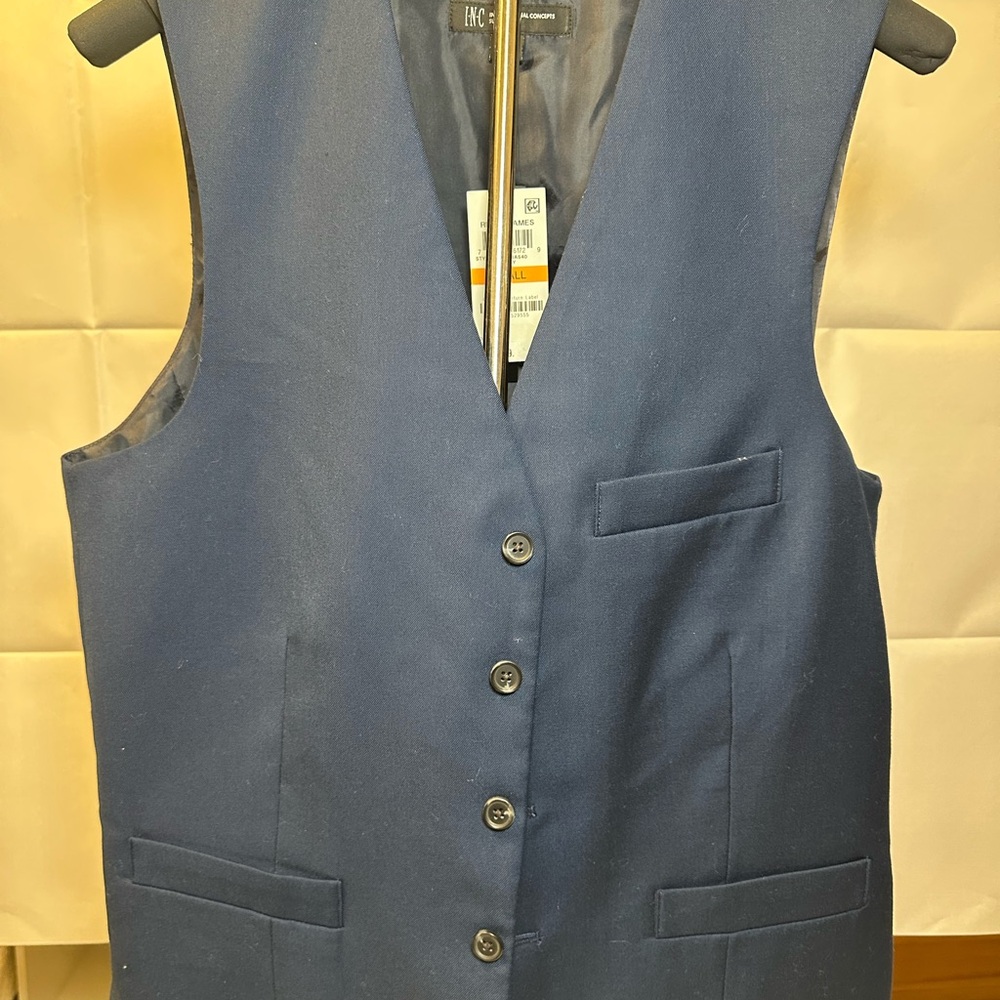 INC International Concepts Navy Vest